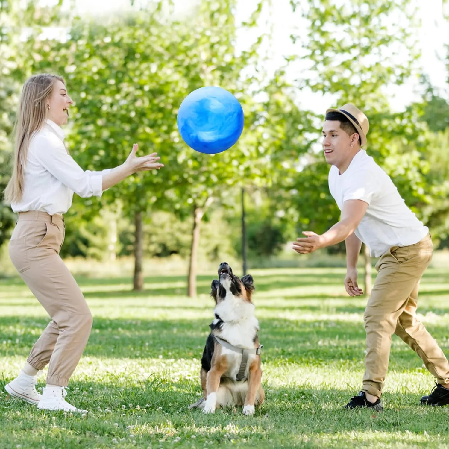 4 Pcs Marbleized Bouncy Balls & 1 Pump 9 Inch Inflatable Sensory Balls Beach Ball Kickball Bouncy Balls School Playground Ball Will Provide Hours of Fun and Entertainment for You and Your Family