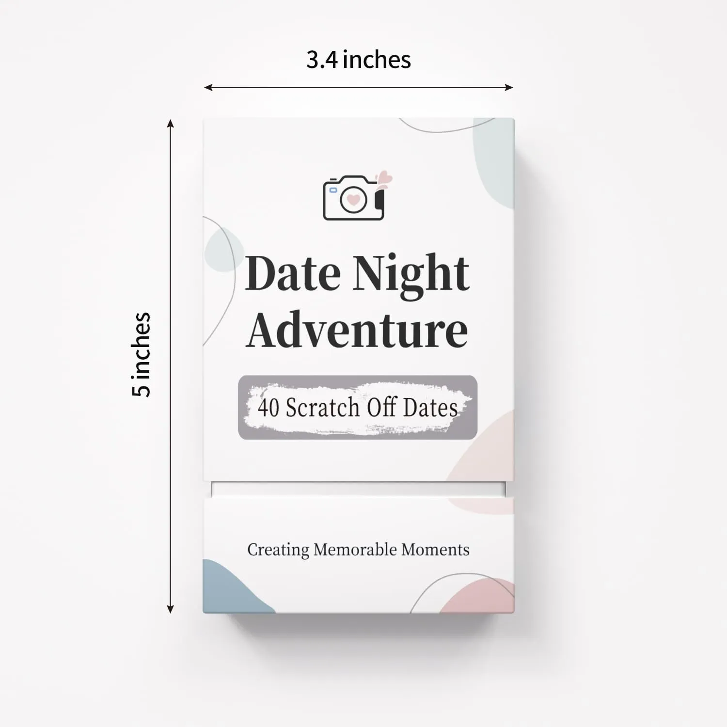 40 Date Ideas Card Games for Couples Date Night - Unique Date Deck Scratch Off Cards, Great Couples Gifts for Boyfriend Girlfriend, Romantic Wedding Anniversaries Newlywed Gifts for Him Husband Wife