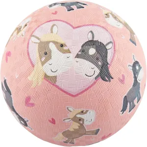 43083 Rubber Ball, 17 cm, Pink/Pony