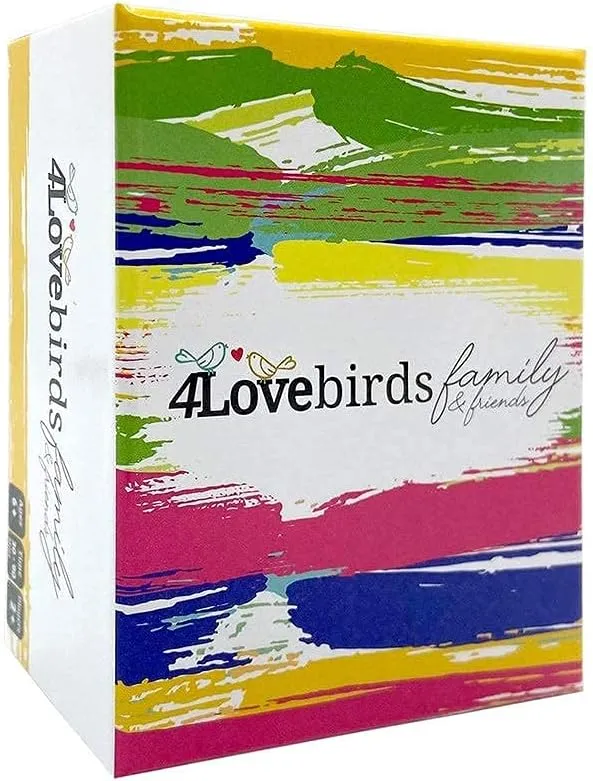 4LOVEBIRDS Fun Family Game Night: 100 Conversation Starters for Friends & Family - Break Routine, Perfect for Car Travel, Road Trips & Dinner Table