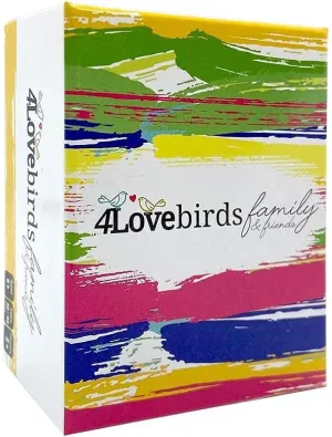 4LOVEBIRDS Fun Family Game Night: 100 Conversation Starters for Friends & Family - Break Routine, Perfect for Car Travel, Road Trips & Dinner Table