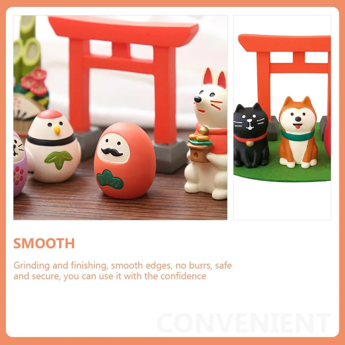 4pcs Lovely Mini House Door Miniature Resin Door Decoration for Dollhouses and for Home Decor