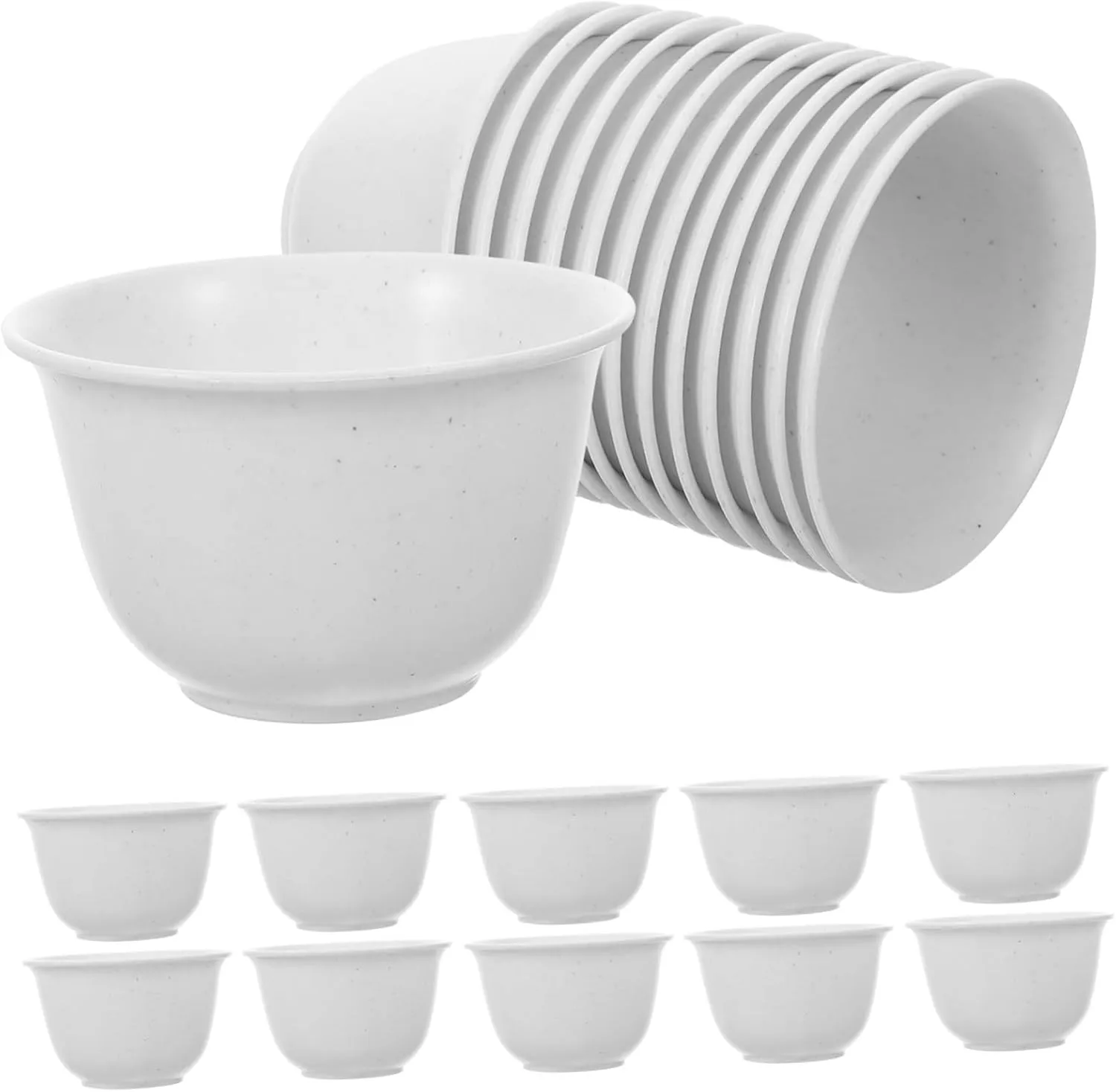 4sets Traditional Teacup Tea Bowl Chinese Style Grace Teaware Vintage Tea Cup Set Thickened Material Longevity and Reliability 48pcs*4