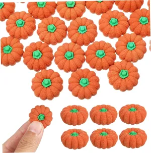 50 Pcs Mini Pumpkin Erasers for Adorable Halloween Party Favors Bulk Erasers for Classroom Rewards Safe Material Cute Mini Decorations