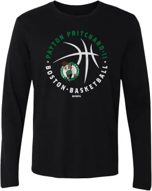 500 LEVEL Payton Pritchard Boston Celtics Long Sleeve Shirt - Payton Pritchard Boston Celtics Player Ball WHT