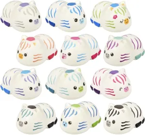 5.25” Zebra Squishy Toy, Cute Squeeze Toy for Kids - Forest & Twelfth Soft Slow Rising Squishy Fidget Toys for Stress Relief, Autistic Kids, ADHD, Squishies for Kids and Adults (Zebra - 2 Pack)