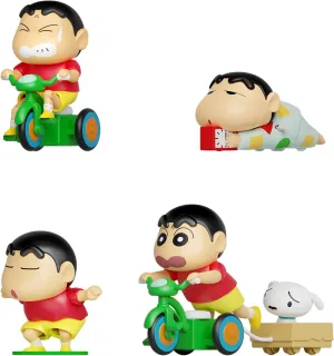 52TOYS Crayon Shinchan Dynamic Shin-Life, Whole Set Action Figure Collectible Toy Kawaii Creative Gift Room Decor Desktop Decoration, Gift for Birthday Party