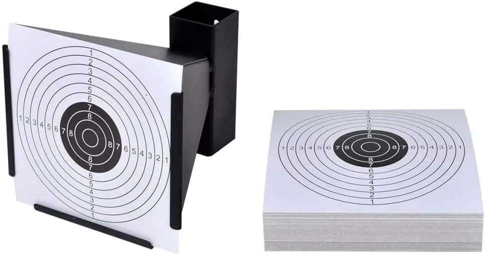 5.5" Funnel Target Holder Pellet Trap   100 Paper TargetsOutdoor balcony lawn yard high aluminum Patio portable foldingbeach camping dining chairs for adults outside lawn furniture