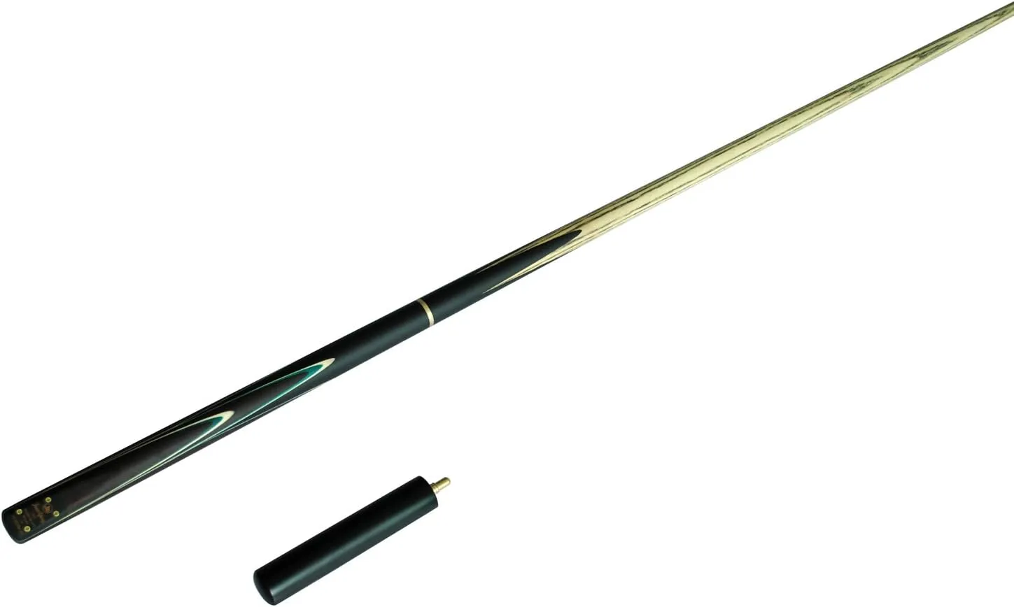 57" 3/4 Jointed Billiard/Pool/Snooker Cue Set 5 Face-Spliced Ash Shaft with A Leather Cue Case