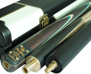 57" 3/4 Jointed Billiard/Pool/Snooker Cue Set 5 Face-Spliced Ash Shaft with A Leather Cue Case