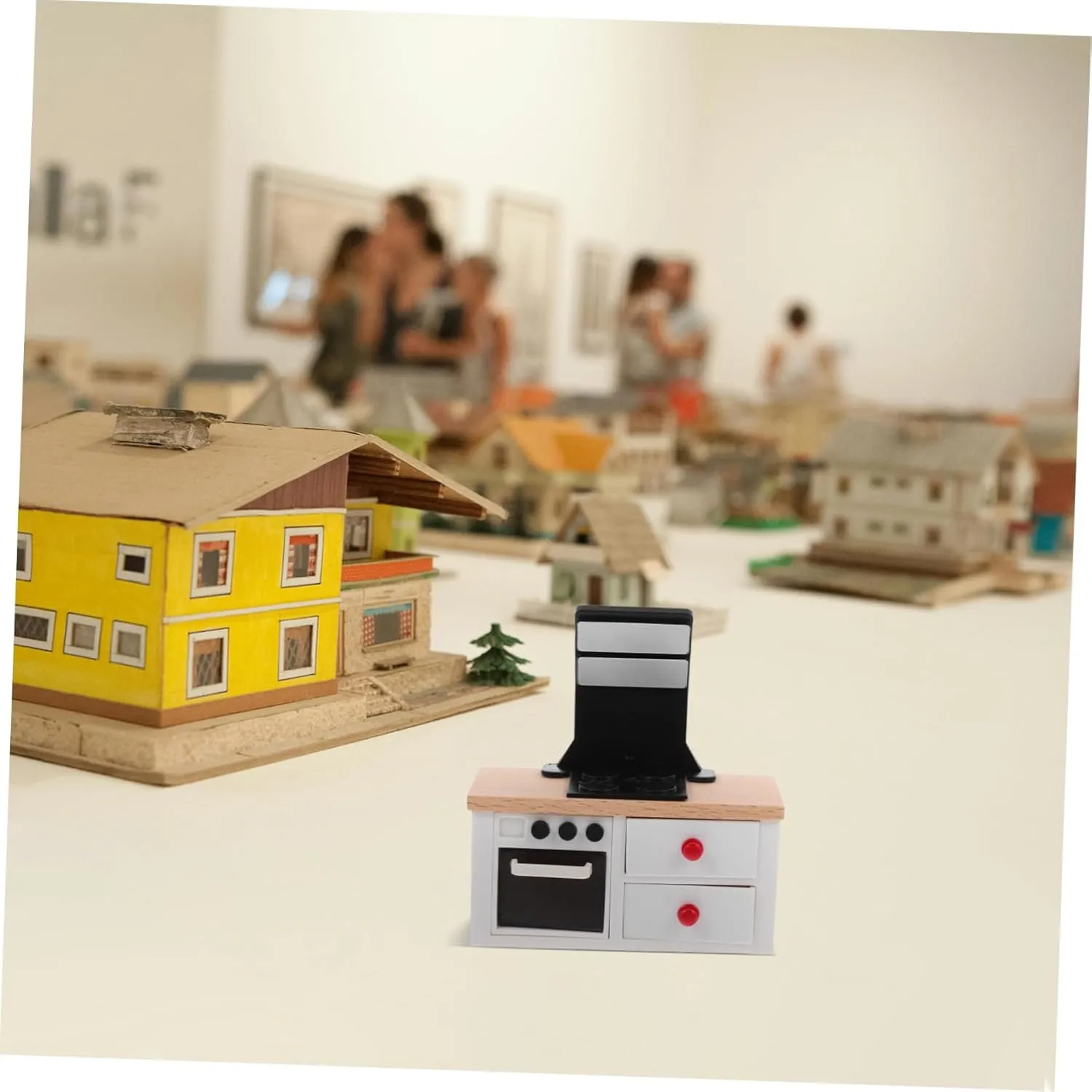 5pcs Miniature Stove Model Mini Kitchen Set Small House Furniture for Decor Ideal for Collectors