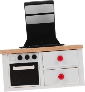 5pcs Miniature Stove Model Mini Kitchen Set Small House Furniture for Decor Ideal for Collectors