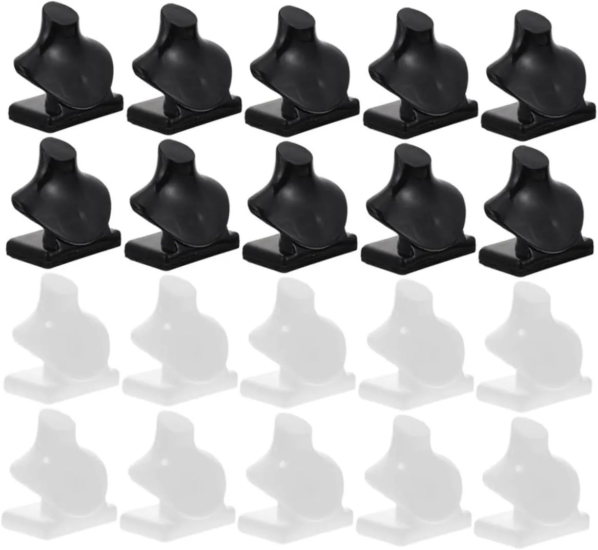 60pcs Miniature Necklace Stand Holder for Dollhouse Jewelry Display Simple and Design for Miniature Rooms and Playsets