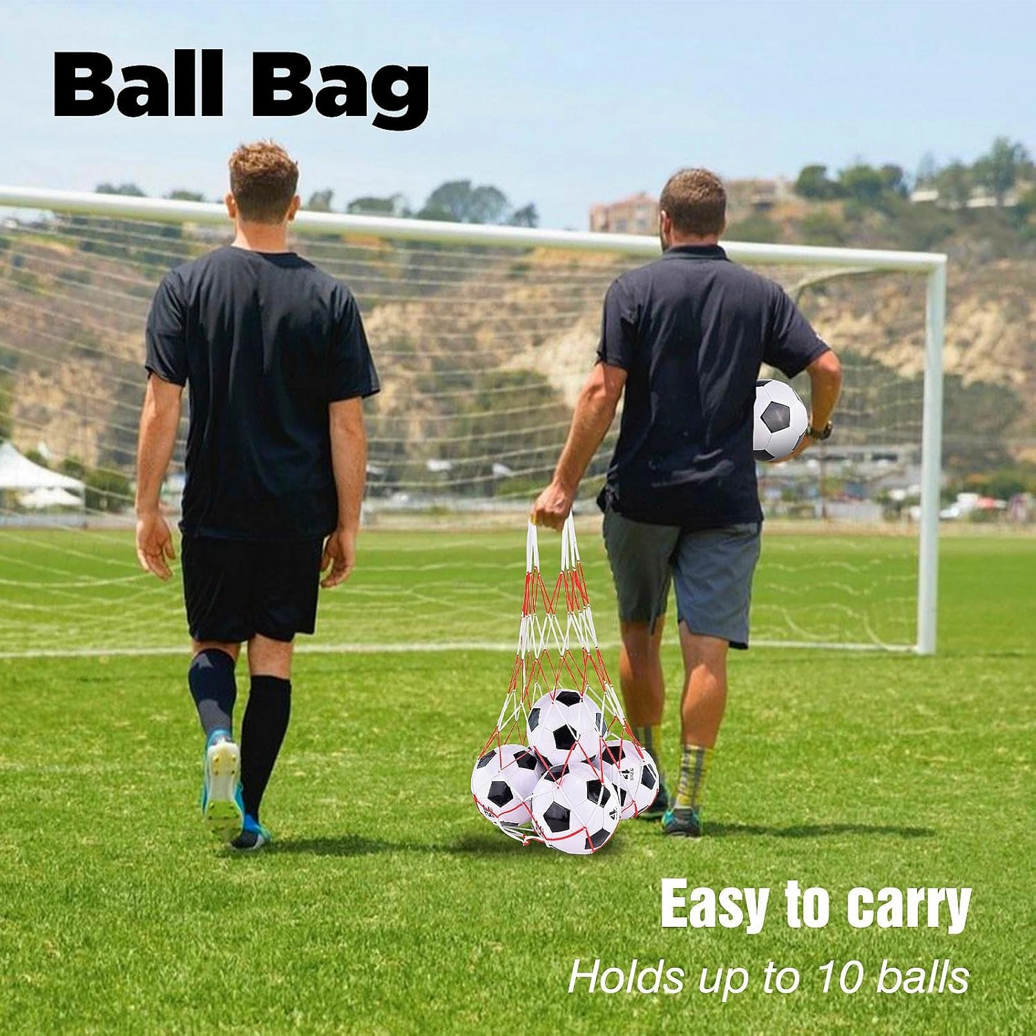 6 Pack Classic deflated Soccer Balls Size 3/4/5 with Pump and Mesh Bag for Indoor Outdoor Lawn Game Training Practice Bulk Sport Gift for Teens Adults