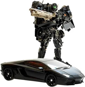7in Lockdown Robot Action Figure Sports Car Toys Models Decorations Ornaments