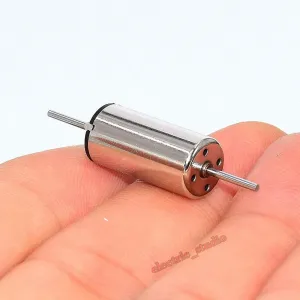 816 8mm Mini Coreless Dual Shaft DC Motor 6V 9V 12V 18000rpm High Speed Engine DIY RC Rail Train - (Speed(RPM): 13500rpm, Voltage(V): 12V)