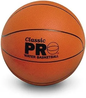 8.5" Brown Sport Ball Classic Pro Water Basketball Swimming Pool Accessory