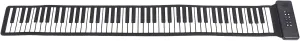 88 Keys Roll Up Keyboard Piano, Portable Foldable Silicone Piano Keyboard Built in Speaker, Educational Rechargeable Electronic Digital Music Keyboard for Students, Children
