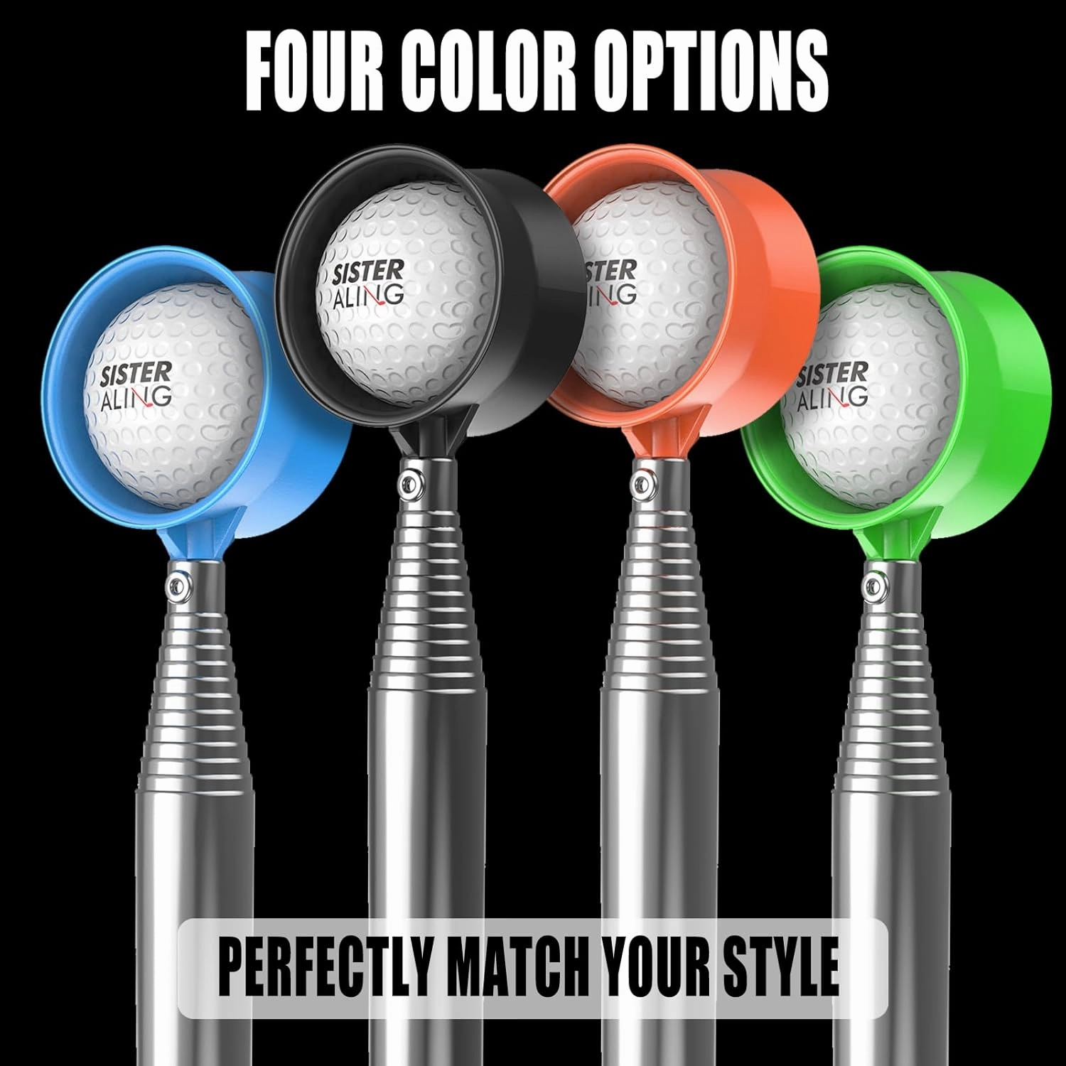 9ft/12ft Water Telescopic Golf Ball Retriever，Classic and Durable Stainless Steel Picker Upper, The Best Accessory Gift for Men and Women Golfers.