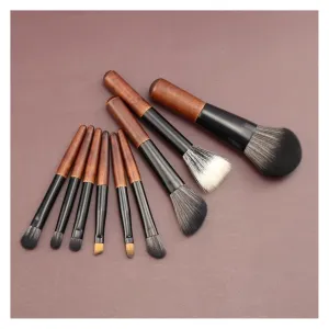 9pcs Protable Makeup Brushes set Mini Cosmetic Brush Powder Foundation Blush Blooming Eyebrow Eyeshadow