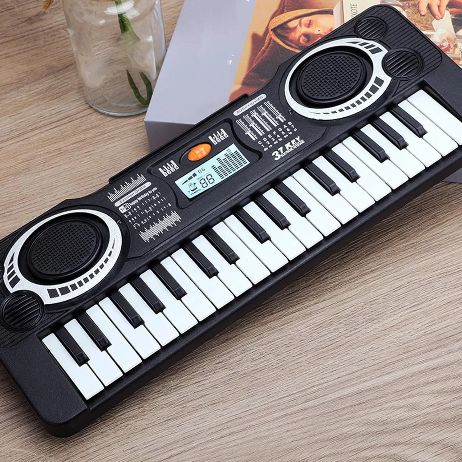 Acouto Portable 37-Key Electronic Piano Toy for Kids with Multifunctional Sound Effects & Safe Materials (Type 2)
