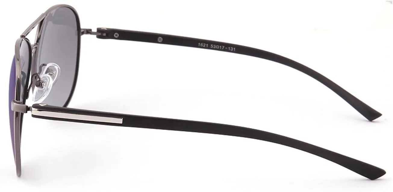 AKG Aviator Mirror UV400 Polarized Sunglasses for Men Women with Case 1621