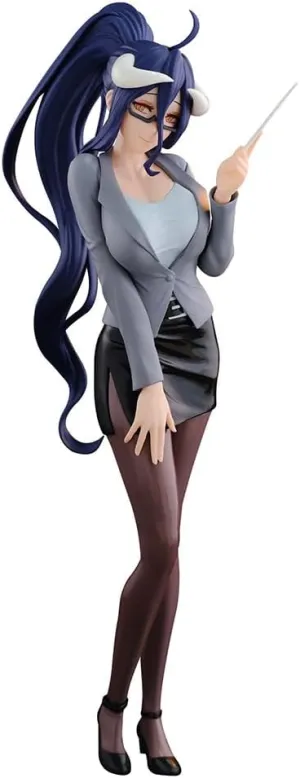 Albedo Figurine Model Uniform Girl Anime Figure 7.87" Standing Pose Albedo Action Figure Statue Desktop Decoration Collectibles Gift