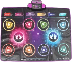 Alomejor Electronic Dance Mat Dual Player Interactive Game Pad for Kids Family Home Parties