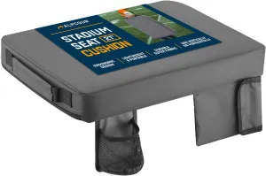 Alpcour Portable Extra Thick Stadium Seat Cushion – Bleacher Cushion with Side Pocket, Cup Holder, Waterproof, Anti-Slip, and Straps – Perfect for Football Seats and Bench Seats for Bleachers