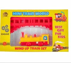 AM3786 Mini Train World Wind Up Train 6Pcs For Kids Set