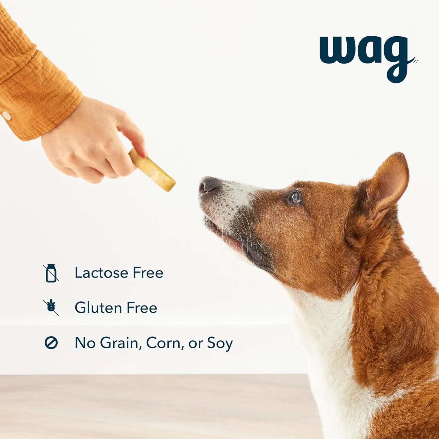 Amazon Brand - Wag Yak Cheese Himalayan Dog Chews, Dog Treats for Large Size Dogs, All Natural, High Protein for Aggressive Chewers, 35-55 lbs, 3 Count, 9.9 oz