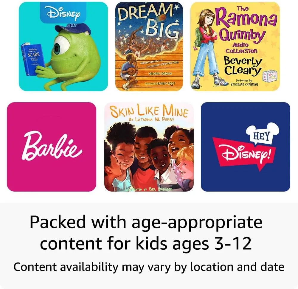 Amazon Echo Pop Kids (newest model), Designed for kids, with parental controls, Includes 6 months of Amazon Kids , Disney Princess