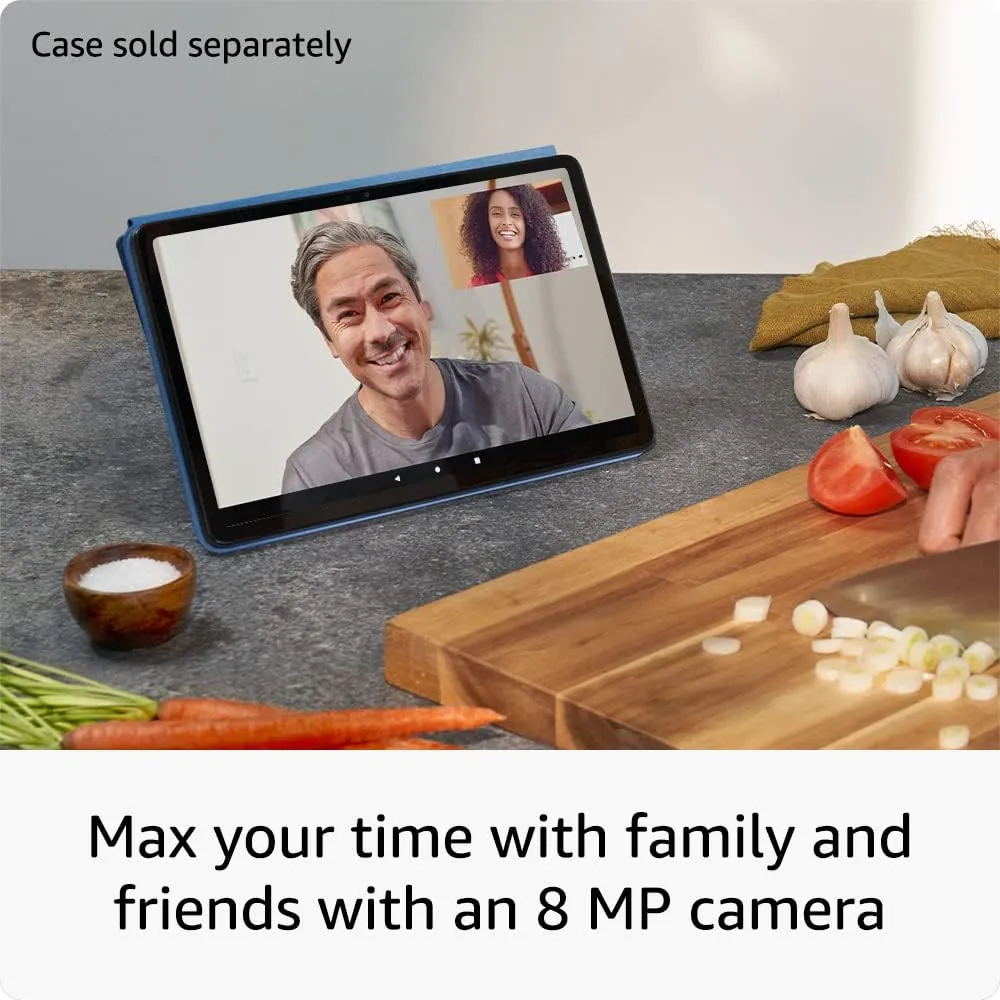 Amazon Fire Max 11 tablet (newest model) vivid 11” display, all-in-one for streaming, reading, and gaming, 14-hour battery life, optional stylus and keyboard, 128 GB, Gray, without lockscreen ads