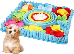 AMIR Snuffle Mat for Dogs, 19.7-inch Dog Snuffle Mat, Interactive Feeding Puzzle Toy, Promotes Natural Foraging and Slow Eating Sniff Mat, Aids Stress Relief and Training