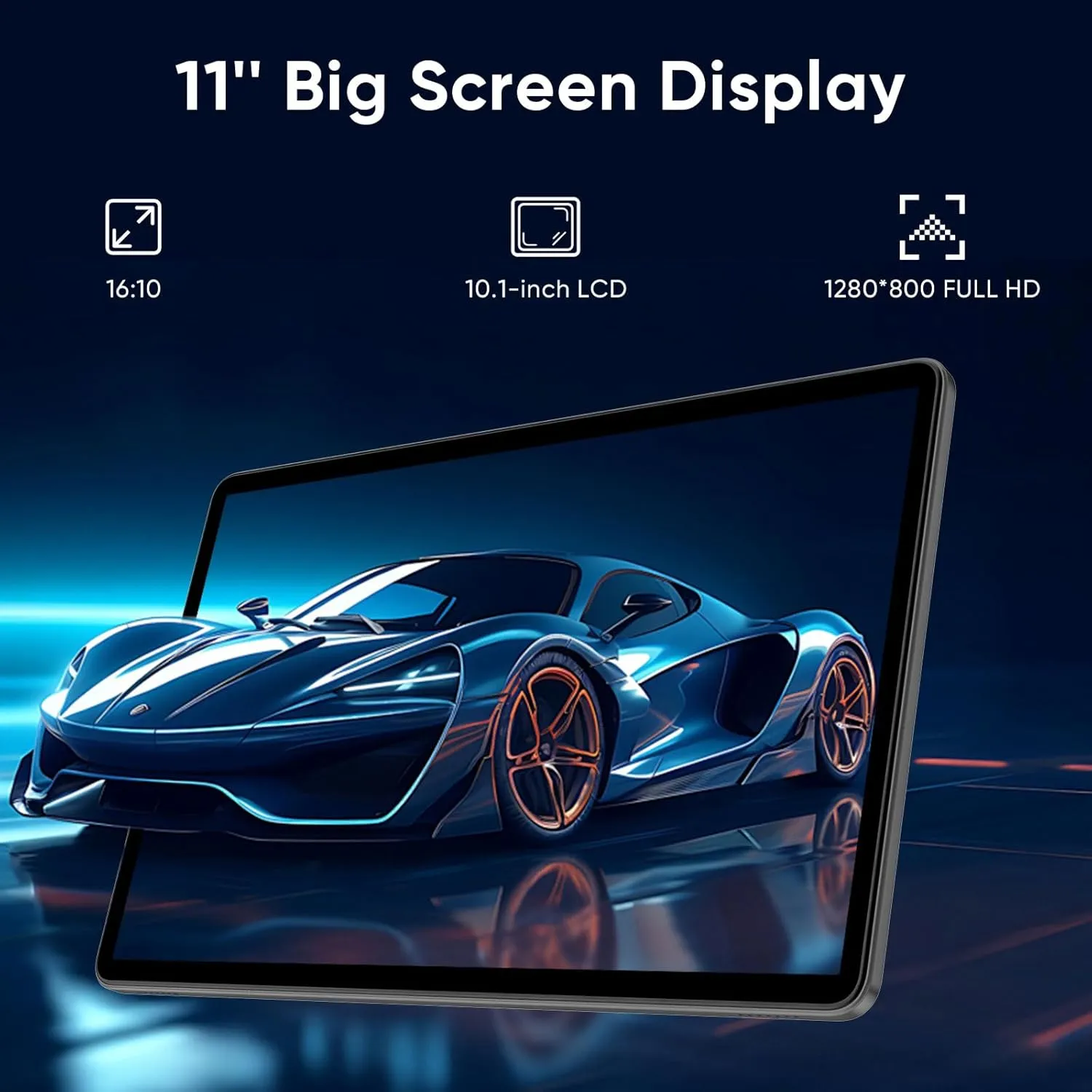 Android 14 Tablet,11 Inch Tablets with Octa Core Processor, 12GB RAM   128GB ROM 1TB Expand, Widevine L1, 8000mAh Battery, 2.4/5Ghz Dual Band WiFi/GPS/FM Radio,5/8MP Cameras, Case Included - Black