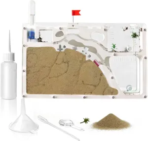Ant Farm Castle, Ant Farms with Yellow Sand and Tool Kit, Ant Colony Observation Kit, Ant Viewing Habitat Science Kit, Educational & Learning Science Kit for Kids, Adults, Student