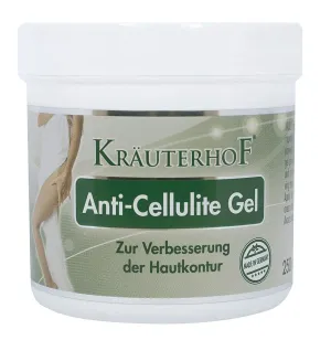 Anti-Cellulite Gel - Innovative complex with thermo-active action that attacks cellulite! 250ml by Krauterhof - 2 PACK