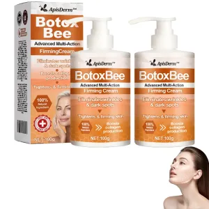 Apisderm BotoxBee Advanced Multi-Action FirmingCream 2, Advanced Skin Firming and Tightening Lotion, Apisderm Botox Bee Firming Cream, Natural Ingredients Suitable for All Skin Types (2 Bottle)