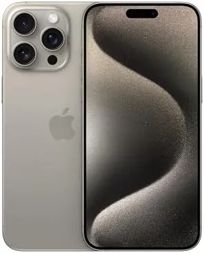Apple iPhone 15 Pro Max, 1TB, Natural Titanium - AT&T (Renewed Premium)