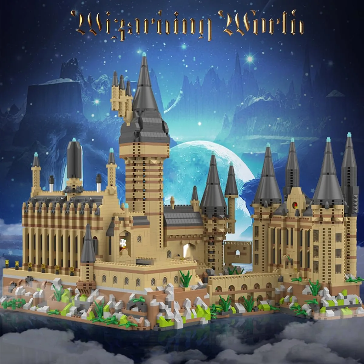 Architecture Set Harry Castle Micro Building Blocks Set（5400PCS） - Architectural Model Toys Gifts for Kid and Adult