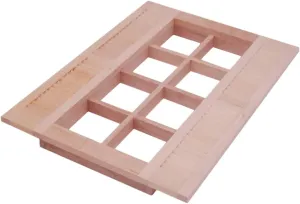 Artibetter 1pc Miniature Shutter Model Ornament Doll House Window Mold for Fairy Garden Decoration Smooth Edges Fine Craftsmanship for Model Making and Playhouses