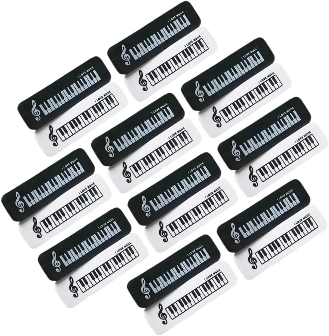 Artibetter 20 pcs Piano Shaped Erasers for Students Cute Small Reward Erasers Portable TPR Material for Classroom Prizes Back to School Party Favors and Game Awards