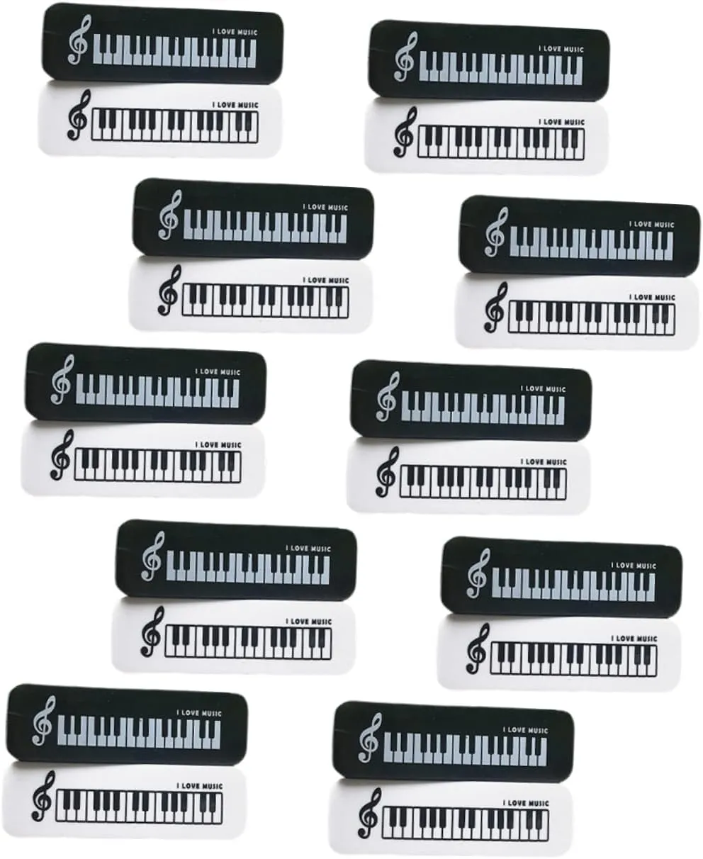 ARTIBETTER 20 pcs Small Piano Shaped Erasers Cute Erasers for Classroom Rewards Party Favors and Game Prizes Portable Lightweight and Multipurpose Stationery