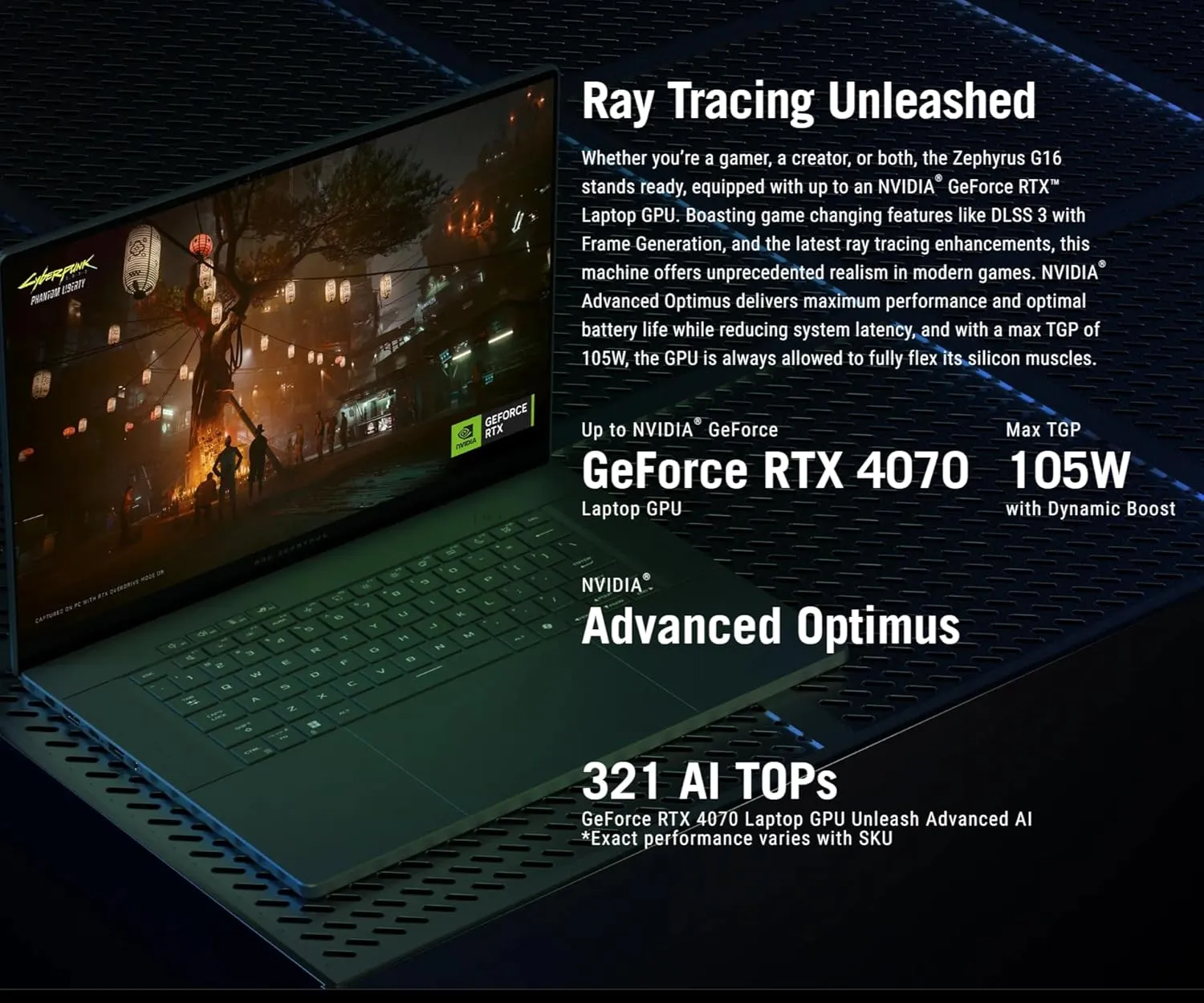 ASUS ROG Zephyrus 2024 16" OLED 240Hz Gaming Laptop, Core Ultra 9 185H (Up to 5.1GHz)，NVIDIA GeForce RTX 4070, WiFi 6E, Backlit KB, MUX Switch，with Mouse Pad (Windows 11 Home, 16GB RAM | 1TB PCIe SSD)