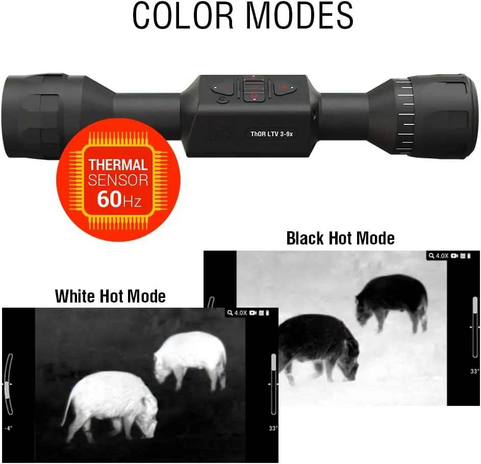 ATN Thor LTV Ultra-Light Weight Thermal Scope. The Thor LTVs are Premium Thermal Scopes for Hunting That utilize Advanced Thermal Vision. Easy to use Advanced Thermal Scopes