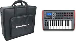 Audiosavings Bundle: Novation IMPULSE 25 Ableton Live 25-Key MIDI USB Keyboard Controller Bundle with Rockville MBP2220 22"x20" Pro Mixer Bag & Thick Foam Semi-Hard 6 Padded Dividers (2 Items)