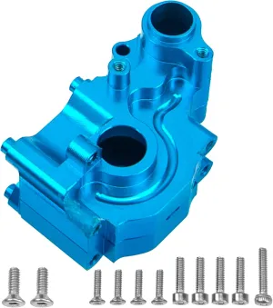 Auminum Alloy Rear Gear Box Gearbox Housing Compatible with 1/18 Mini-T 2.0 2WD Stadium RC Truck Upgrade Parts (Blue)