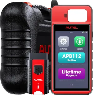 Autel MaxiIM K-M100E Tool, 2025 Auto VIN Scanner Same as K-M100/K-M100X, Lite of IM508S Pro IM608 PRO 2, Built-in APB112, OBD Learning On 99% Car, Scan VIN/License, VCI200, Fréé Updates