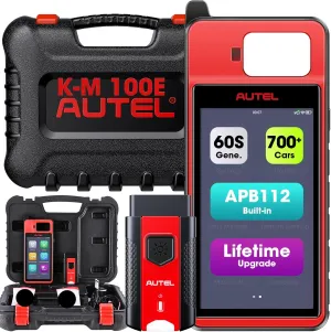 Autel MaxiIM K-M100E Tool, 2025 Lite of IM508S Pro IM608 PRO II IM608 II IM608S II, Same as K-M100/K-M100X,Built-in APB112, OBD Learning On 99% Car, Scan VIN/License, VCI200, Fréé Updates, 700  Cars
