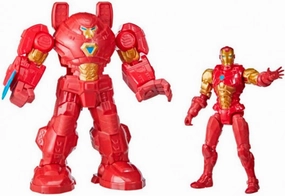 Avengers Marvel Mech Strike 8-inch Super Hero Action Figure Toy Ultimate Mech Suit Iron Man, for Kids Ages 4 and Up , Black